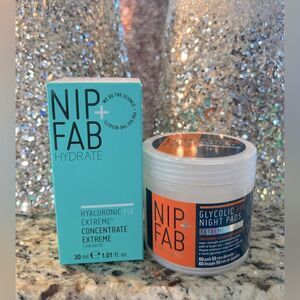 Nip + Fab Hyaluronic Fix Extreme 4 Concentrate Extreme 2 and glycolic fix night